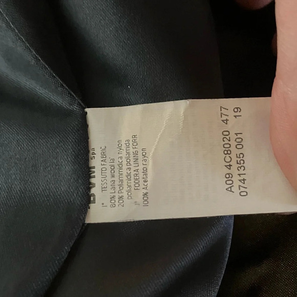 BLUE Les Copains‎ Wool Coat Navy 42 6 - Picture 6 of 7